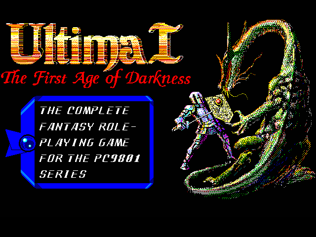 Pix Plays Ultima 1 for the PC98 – The Ultima Codex